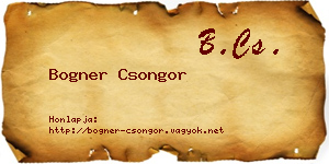 Bogner Csongor névjegykártya